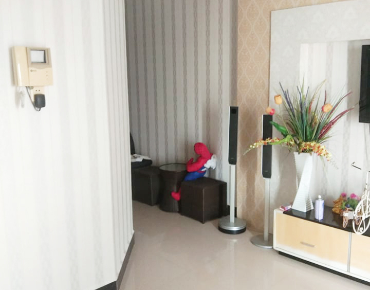 living room and hall of the UK condo for sale and for rent in Phnom Penh