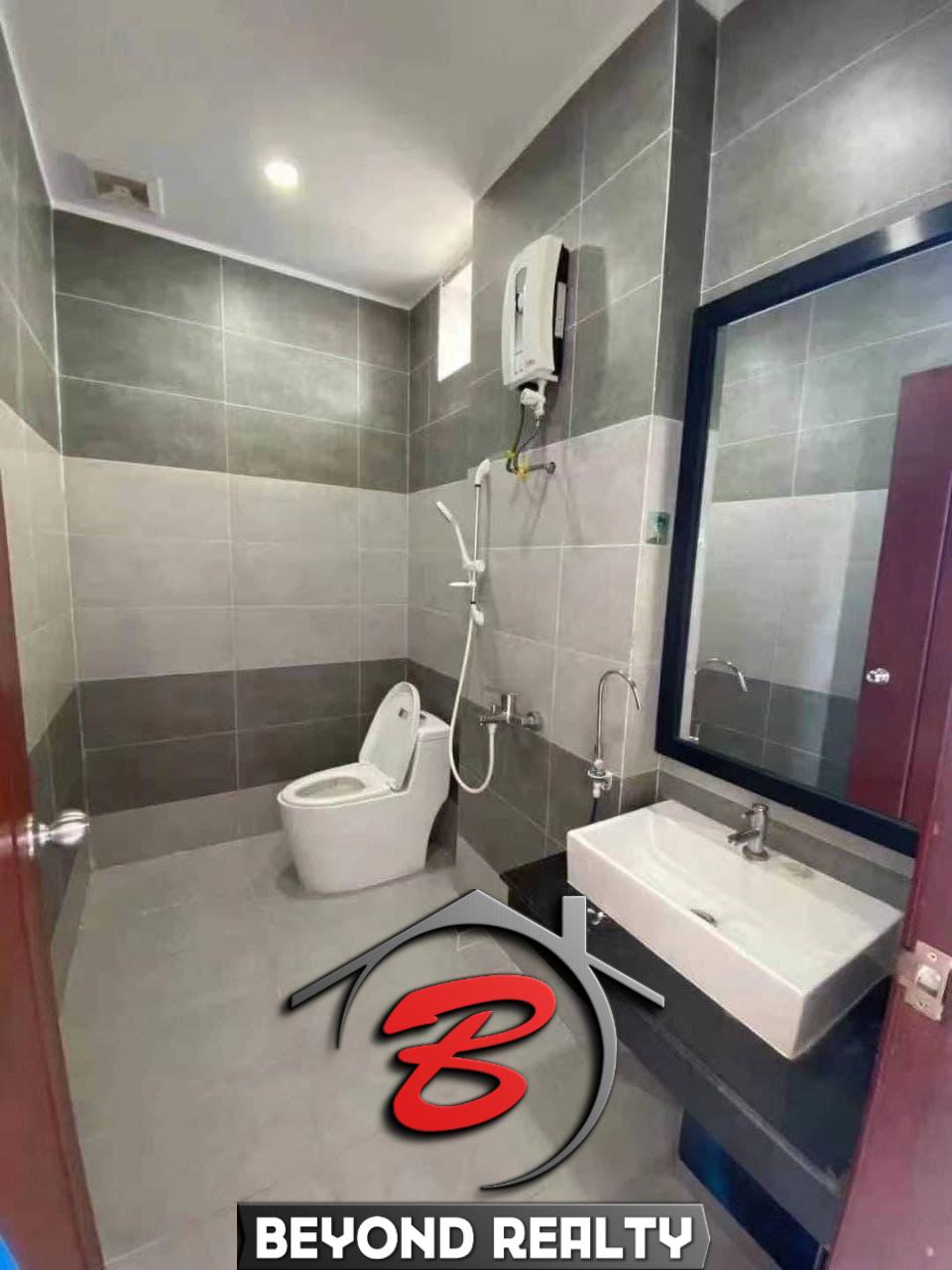 bathroom of the apartment building for rent in Sihanoukville