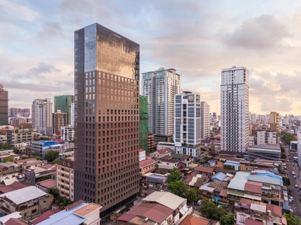 office space for rent in Amass tower in BKK1 in Phnom Penh Cambodia