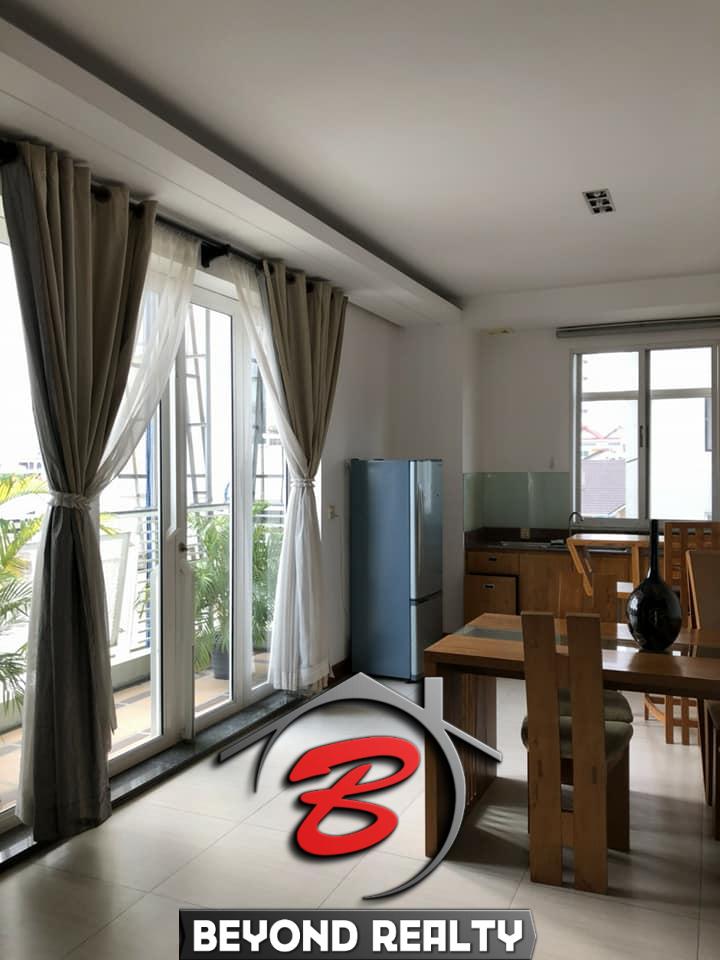 spacious 2-bedrooms serviced condo for rent in Russian Market Toul Tom Pong 1 Phnom Penh