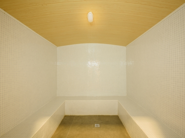 the steam room of the luxury serviced apartment for rent in BKK1 in Phnom Penh