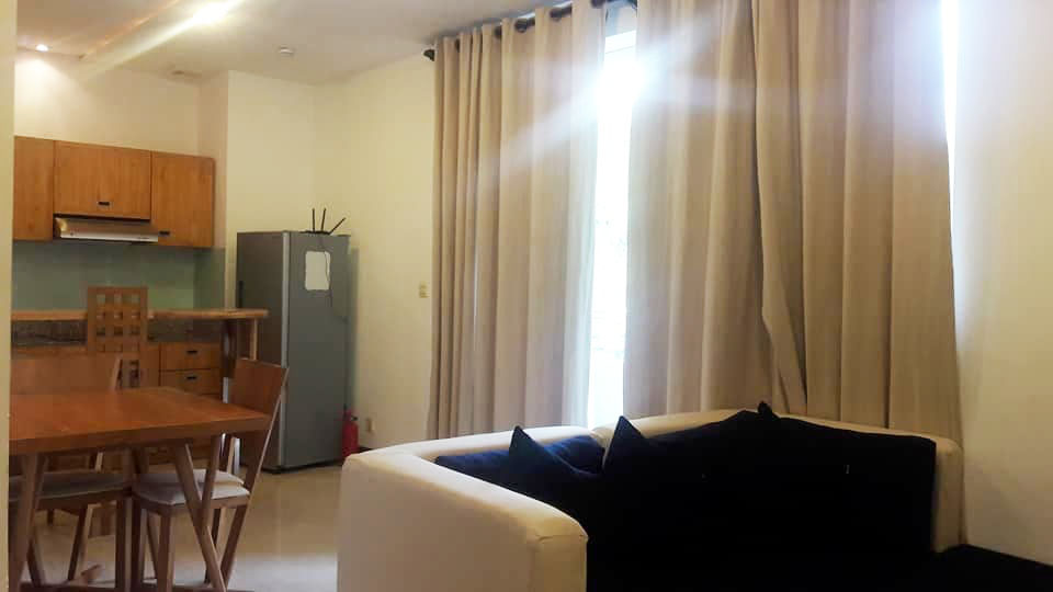 spacious 1-bedroom serviced condo for rent in Russian Market Toul Tom Pong 1 Phnom Penh