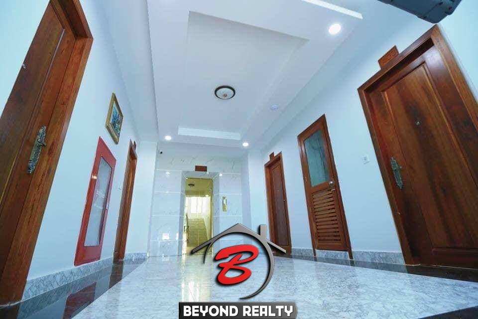 the corridor of the serviced apartment for rent in Boeung Trabek in Chamkar Mon Phnom Penh Cambodia