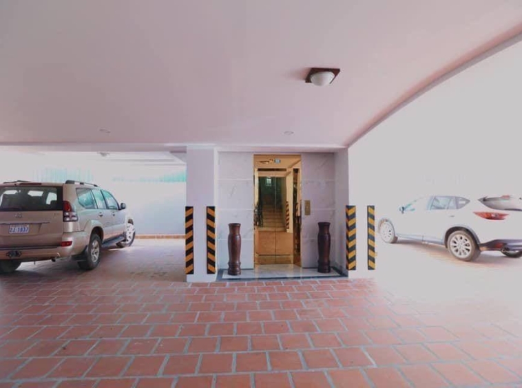 the car parking space fo the serviced apartment for rent in Boeung Trabek in Chamkar Mon Phnom Penh Cambodia