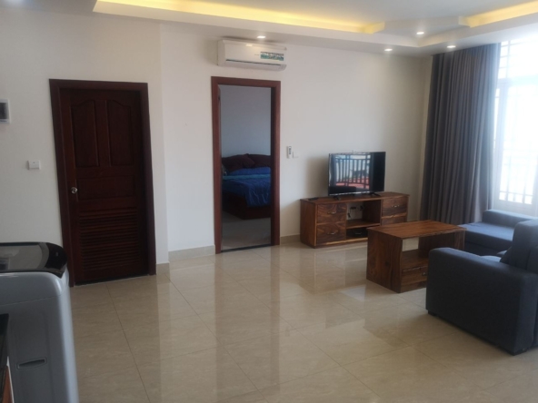 the hall of the 1br serviced apartment for rent in Toul Tom Poung Phnom Penh Cambodia