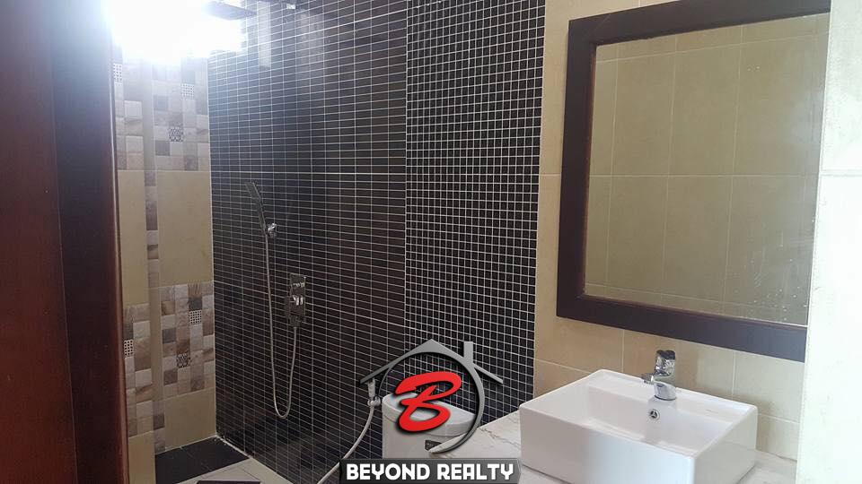 a bathroom of the 2br cozy serviced flat for rent in BKK3 Phnom Penh Cambodia