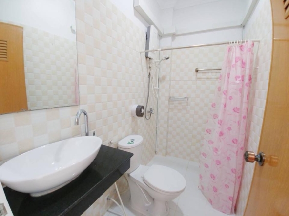 a bathroom of the 2br flat for rent in Toul Svay Prey near Toul Tom Poung and BKK3 in Phnom Penh Cambodia