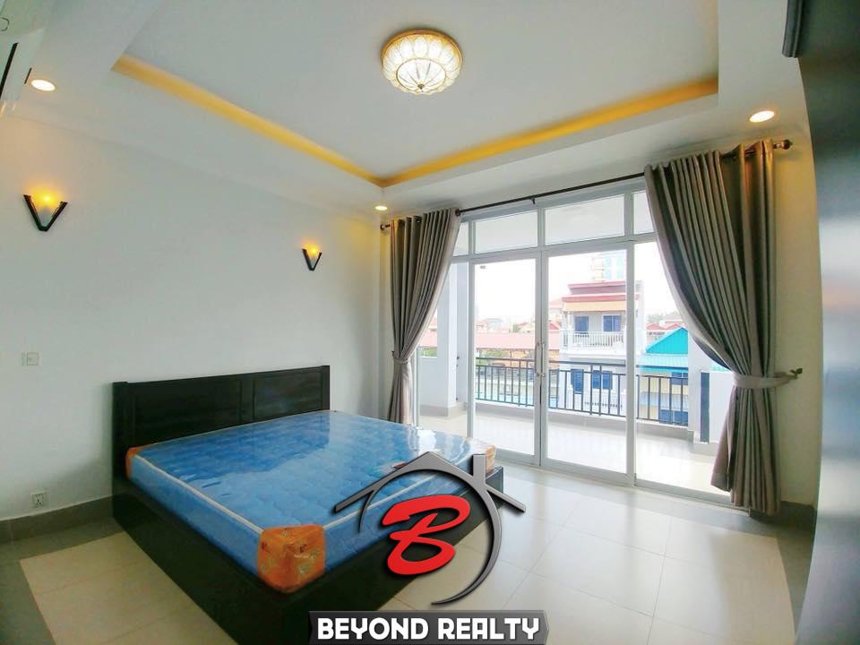 a bedroom of the 2br flat for rent in Toul Svay Prey near Toul Tom Poung and BKK3 in Phnom Penh Cambodia