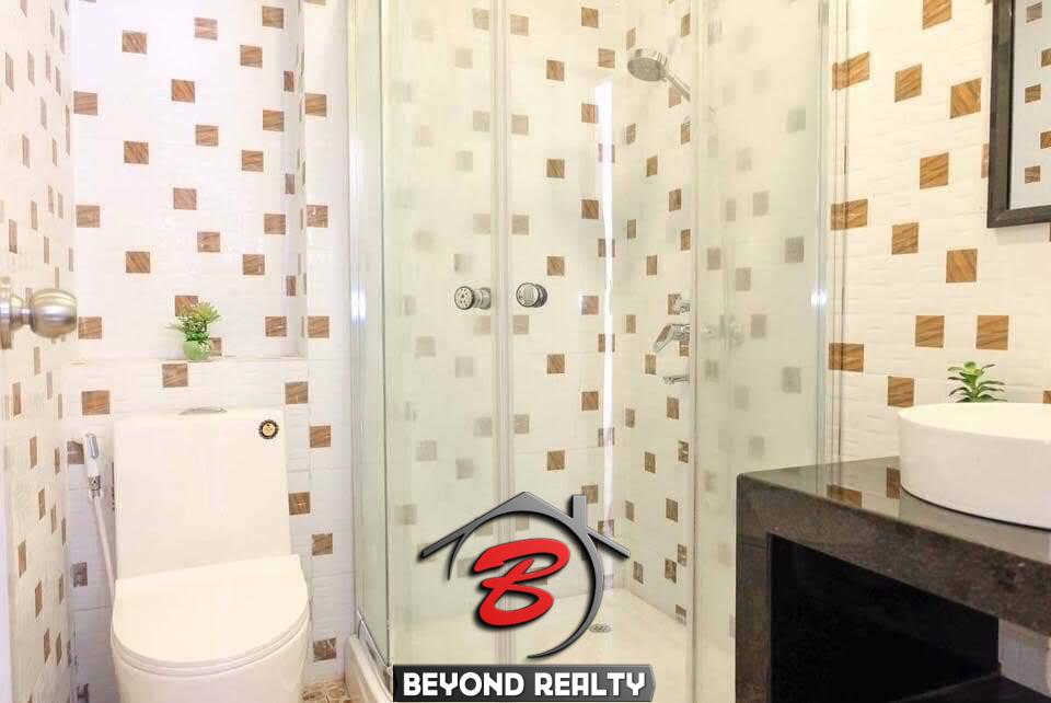 a bathroom of the 2br serviced apartment for rent in BKK3 in Phnom Penh Cambodia