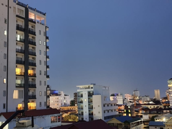 a view from the balcony of the 2br serviced apartment for rent in Sangkat Toul Tom Poung in Phnom Penh Cambodia