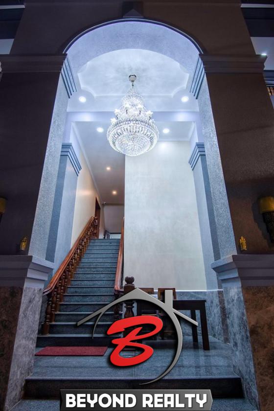 the stair of the serviced apartment for rent in Toul Tom Poung Russian Market Phnom Penh Cambodia