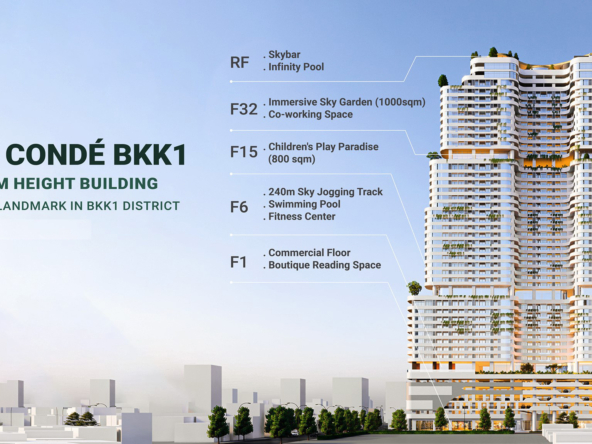 Le Condé BKK1 Le Conde BKK1 condominium development project in BKK1 Phnom Penh Cambodia
