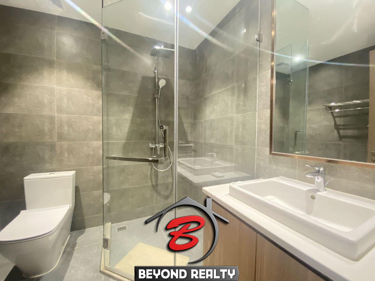 a bathroom of 2br spacious luxury serviced condo for rent in Veal Vong 7 Makara Phnom Penh