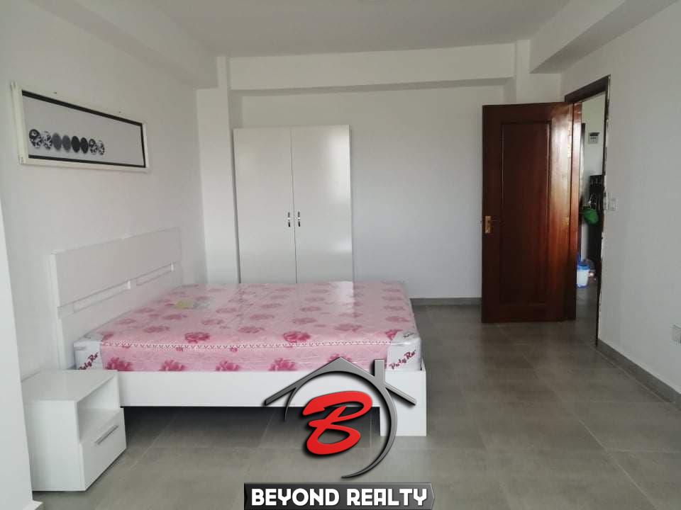 the bedroom of the studio apartment resale at CVIK Apartments 3 in Sangkat 4 Sihanoukville Cambodia
