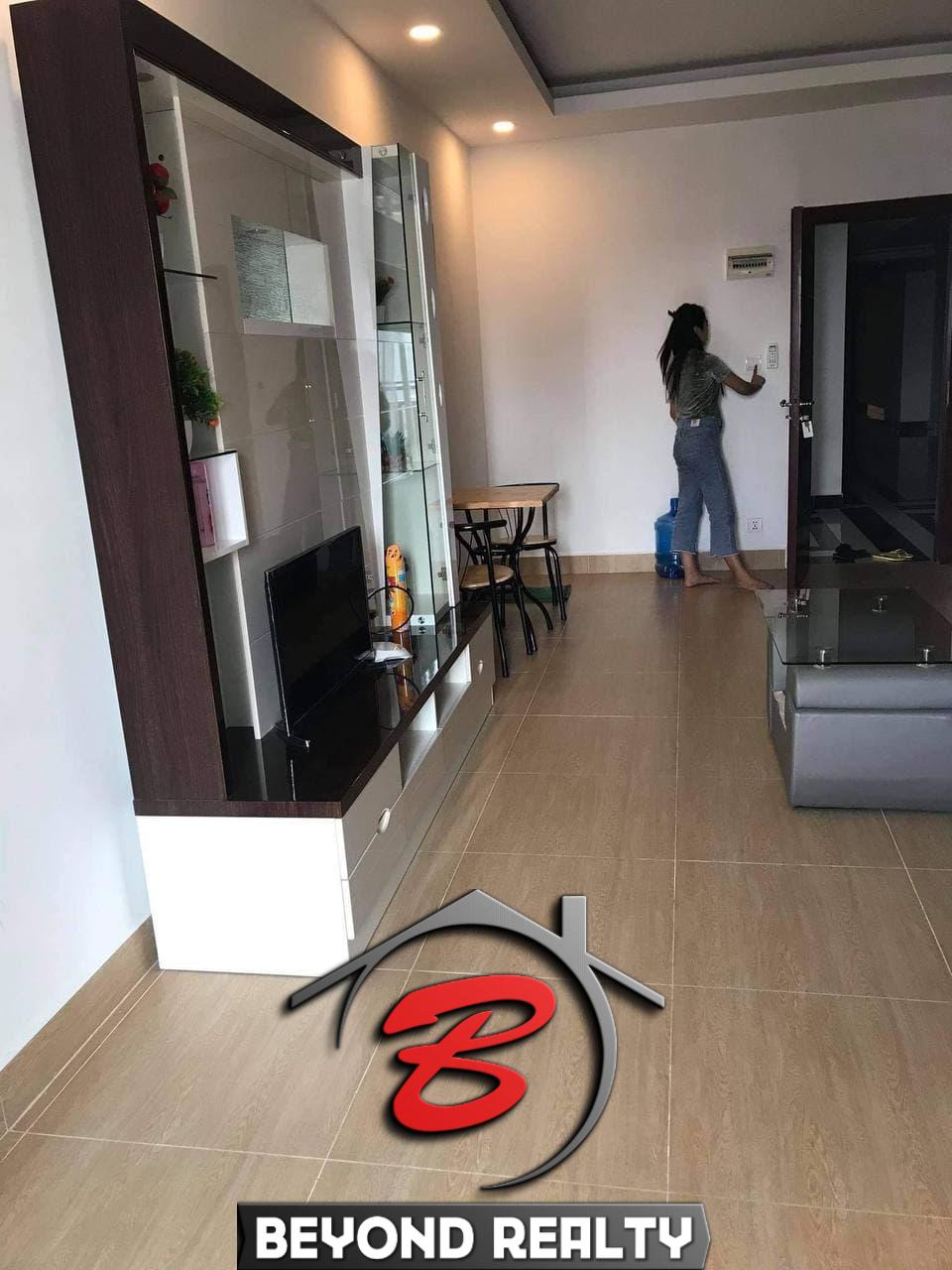 the corridor of the 1 br condo resale at L Residence BKK3 Phnom Penh Cambodia