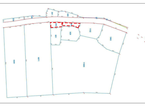 layout of the land for sale in Ta Doeb Andoung Khmer Kampot Cambodia