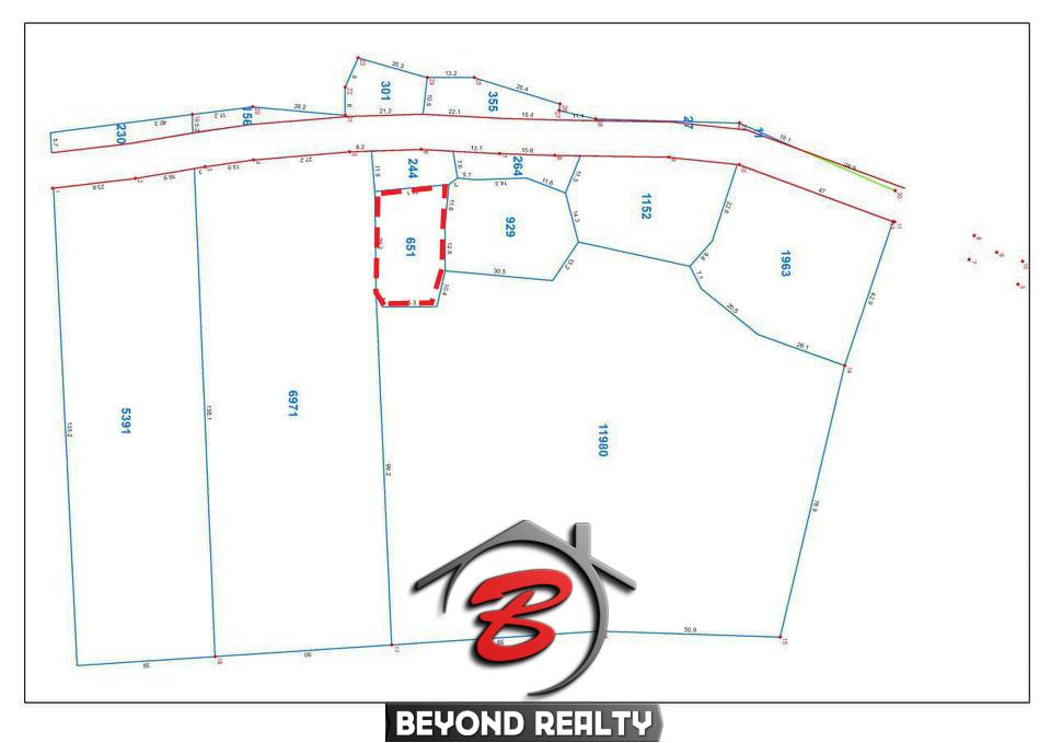 the layout of the 651 sqm plot