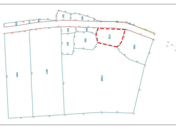 the layout of the land for sale in Kampot