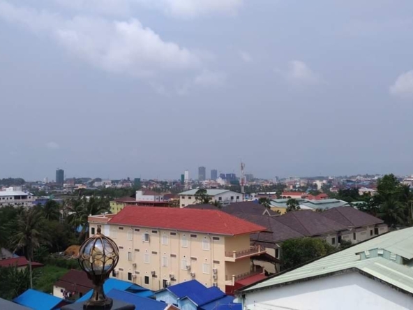 the view from the terrace of the penthouse resale O3 Sangkat 4 Sihanoukville