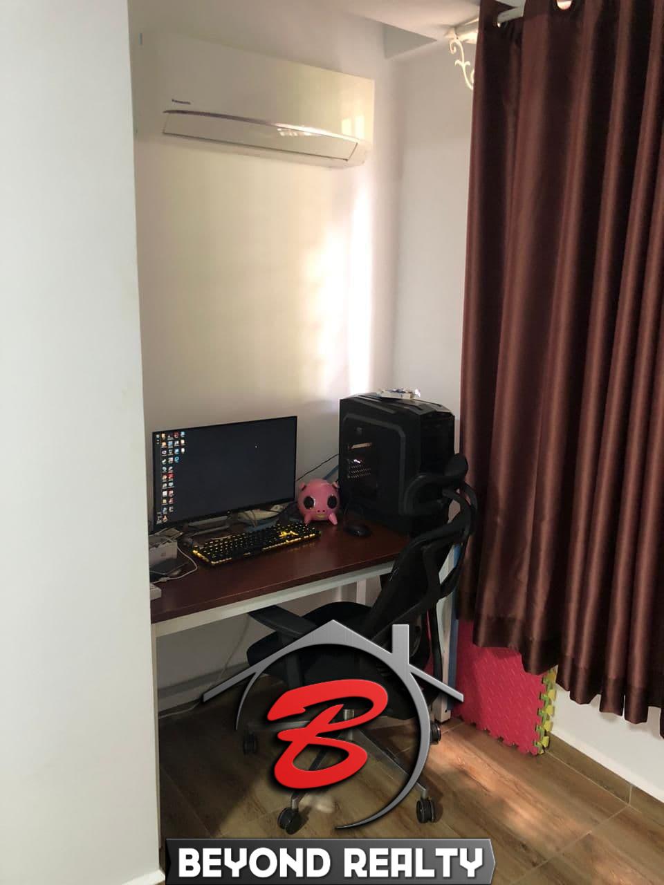 the bedroom of the resale 1-bedroom condo for sale at Cvik Apartments 2 in Sangkat 4 in Sihanoukville