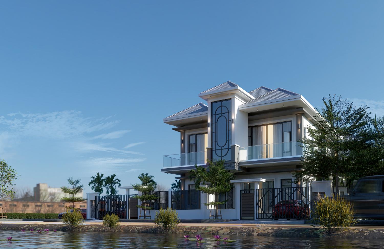 twin villa for sale in Kampot